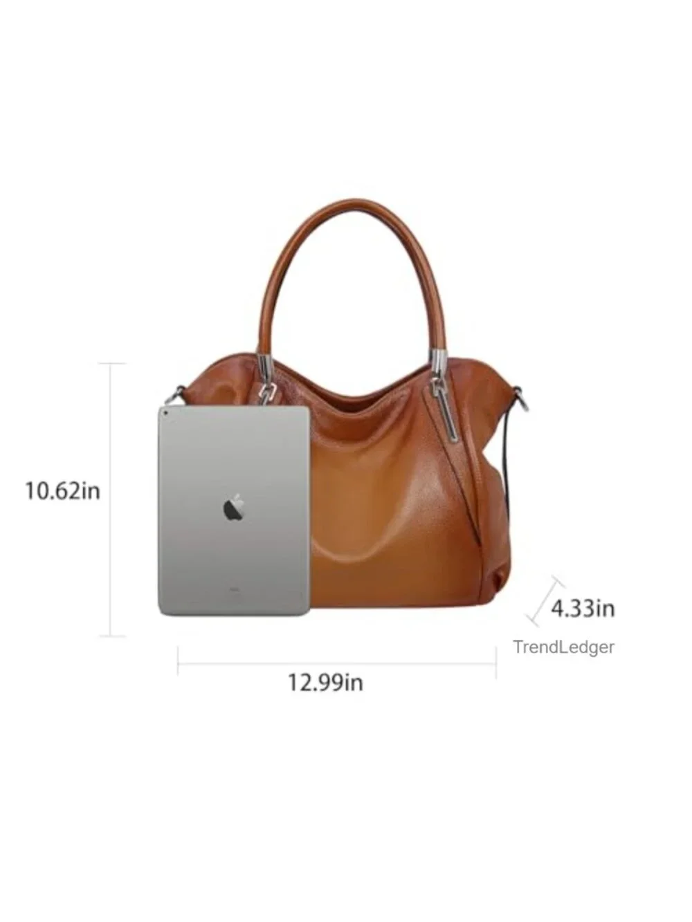Genuine Leather Top Handle Satchel Crossbody Hobo Bag with Detachable Strap